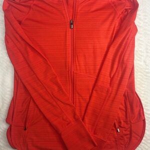 Athleta Orange Full-Zip Hoodie